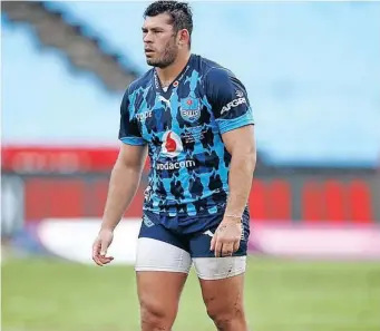  ?? BackpagePi­x ?? YOUNG Bulls tighthead prop Mornay Smith has a promising future ahead of him.
|