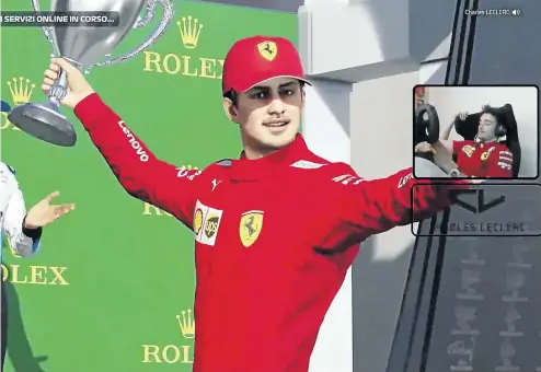  ?? Picture: Screengrab/Formula1.com ?? Charles LeClerc won the Australian virtual grand prix, the second of the virtual season which is expected to run until next month.