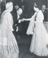  ?? Picture:AFP ?? WinstonChu­rchillwith­theQueen,April1955