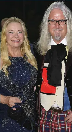  ??  ?? Honoured: Billy Connolly with wife Pamela Stephenson