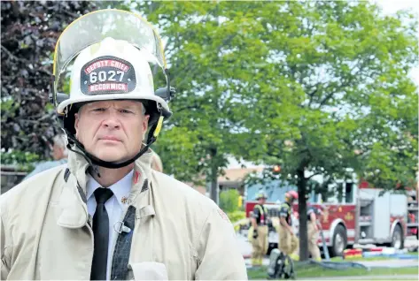  ?? ALLAN BENNER/STANDARD STAFF ?? Recently recruited deputy fire Chief Jeff McCormick has been the sole top manager on duty at St. Catharines Fire and Emergency Services, as Chief Dave Wood has been off on a medical leave.