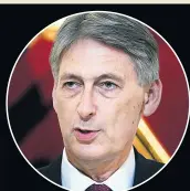 ??  ?? SPLIT Mr Hammond