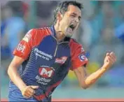  ?? AFP ?? Nadeem, who plays for Daredevils, was the Man of the Match.