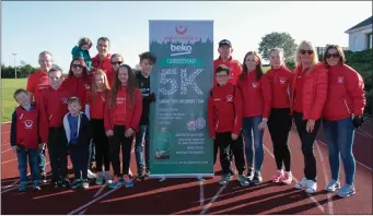  ??  ?? Club members at the launch of Drogheda &amp; District AC’s Beko Christmas 5K.