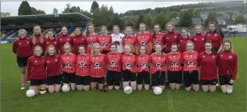  ??  ?? The Valleymoun­t team who came up short against St Patrick’s in the county decider in Aughrim.