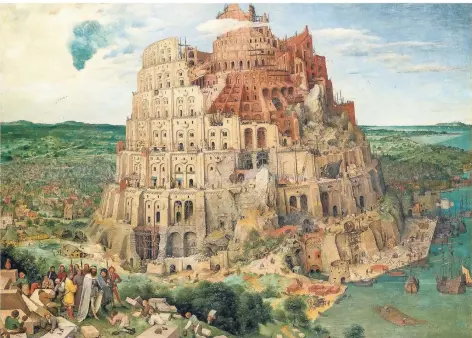  ?? FOTO: DPA ?? Pieter Bruegels „Der Turmbau zu Babel“ist nun in Wien ausgestell­t.