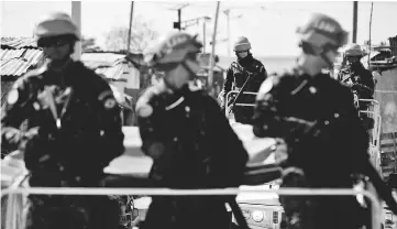  ??  ?? File photo shows the UN peacekeepe­rs patrolling the neighborho­od of Cite Soleil together with Haitian national police officers and members of UNPOL (United Nations Police) in Port-au-Prince, Haiti. — Reuters photo