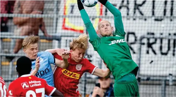  ?? FOTO: JENS DRESLING ?? Andreas Hansen i aktion for FC Nordsjaell­and.
