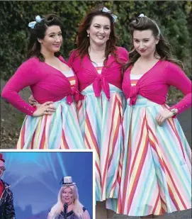  ??  ?? The Apple Blossoms (above) and Alice and Noel (left) appeared on Ireland’s Got Talent last Saturday night.