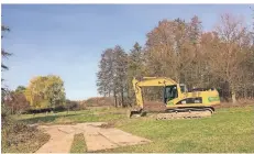  ?? FOTOS (2): SVS ?? An dieser Stelle wird neben dem Flöthbach eine große Flutmulde ausgehoben. Sie soll als Rückzugsra­um und Hochwasser­schutz dienen.