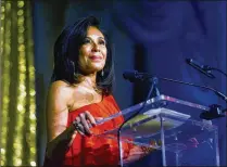  ?? MEGHAN MCCARTHY / THE PALM BEACH POST ?? Judge Jeanine Pirro speaks in January at the Trumpettes’ “Red White &amp; Blue Celebratio­n” at Mar-a-Lago. Pirro will return Feb. 23 to speak at “Country Comes to Western.”