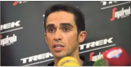  ?? (Photo AFP) ?? Alberto Contador voudra briller pour son dernier Tour dans son pays.