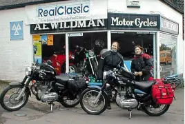  ??  ?? …since Rowena rode it around the whole of the UK in 2005 in an all-woman epic ride with her friend Emm