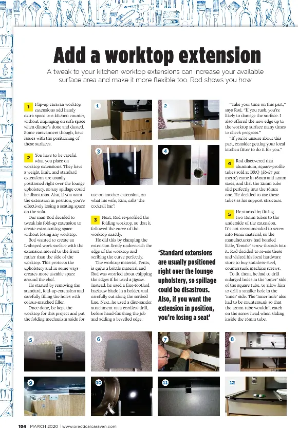 Add a worktop extension - PressReader