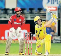  ??  ?? Shane Watson and Faf du Plessis scored unbeaten half-centuries as Chennai Super Kings defeated Kings XI Punjab by 10 wickets in an IPL 2020 match in Dubai on Sunday