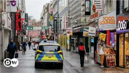  ??  ?? The German government closed schools and non-essential shops in December and has extended the measures until February 14