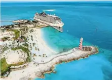  ?? — MsC Cruises/ dpa ?? The shipping company MsC Cruises operates the artificial island Ocean Cay MsC Marine reserve in the bahamas.