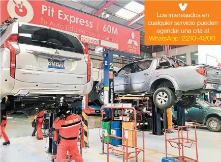  ??  ?? Promoción. El Black November Mitsubishi de Talleres Excel estará vigente hasta el 30 de noviembre con fabulosos descuentos en el mantenimie­nto de autos.