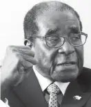  ??  ?? President Mugabe