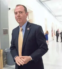  ?? AP ?? Rep. Adam Schiff, D-Calif., says he wants to determine whether Matthew Whitaker’s hiring as interim attorney general was a bid to obstruct justice.
