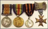  ??  ?? Honours: Mrs Milne’s service medals