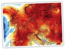  ??  ?? Sweltering: The ‘Mediterran­ean melt’ effect