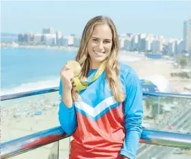  ??  ?? Mónica Puig hizo historia en Río de Janeiro con la primera medalla de oro en la historia olímpica de Puerto Rico.