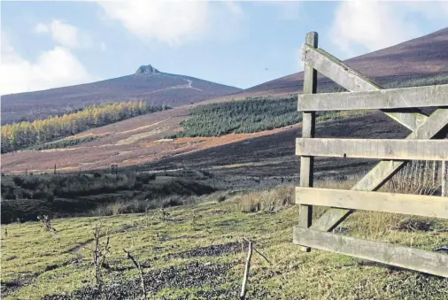  ??  ?? HIGH ANXIETY: Some locals are concerned the proposed turbines could be sited too close to the popular walkers’ hill of Clachnaben