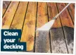  ?? ?? Clean your decking