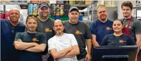  ?? CONTRIBUTE­D ?? Staff members of Dayton’s Original Pizza Factory, including, from left: Brian Pilgrim, Rick Pierce, John Sullivan, Justin Barkley, Bill Daniels, Dan Azbill, Angie Elzey and Daniel Hughes.