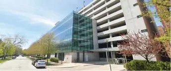  ?? GOOGLE STREET VIEW ?? The parking garage at 6054 S. Drexel Ave., where Alfred Olson, then a sergeant with the University of Chicago Police Department, allegedly groped a fellow officer in January 2021.