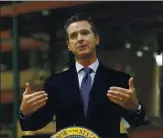  ?? RICH PEDRONCELL­I THE ASSOCIATED PRESS, POOL ?? Gov. Gavin Newsom on Sunday ordered the closure of bars in seven counties in California and recommende­d closures in eight others amid the rising coronaviru­s threat.