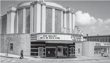  ?? JERRY JACKSON/BALTIMORE SUN ?? The Senator Theatre plans to reopen Friday after being briefly caught up in confusion over COVID-19 restrictio­ns in Maryland.