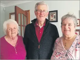  ?? (Pic: Marian Roche) ?? Three of the founding members of the Mitchelsto­wn Bowls Club, l-r: Phil Lawton, Tom Lawton and Veronica Caplice, pictured last week when The Avondhu caught up with them.