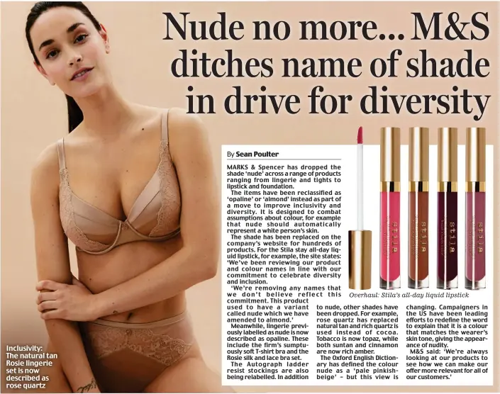 Nude no more M&S ditches name of shade in drive for diversity -  PressReader