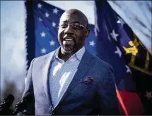  ??  ?? Raphael Warnock: “first black senator in Georgia’s history”