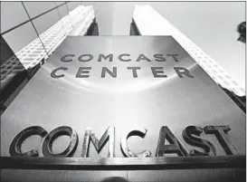  ?? MATT ROURKE/AP ?? Comcast reportedly will now focus on its pursuit of European pay-TV operator Sky.