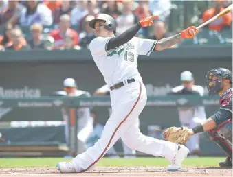  ?? AP ?? Manny Machado puede jugar su última temporada con el uniforme de los Orioles.