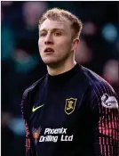  ??  ?? Goalkeeper Robby McCrorie is on loan at Livi from Rangers