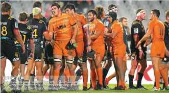  ??  ?? BIG SCALP The Jaguares secured their first win on New Zealand soil when they beat the Blues before backing up with a victory against the Chiefs seven days later.