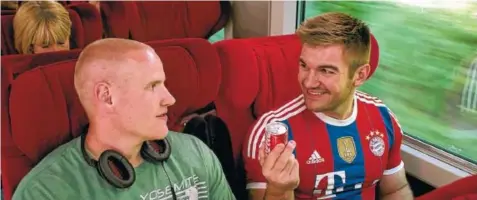  ?? PHOTOS BY WARNER BROS. PICTURES ?? Spencer Stone, left, and Alek Skarlatos in a scene from “The 15:17 To Paris.”