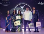  ?? ?? Team Pullman and Novotel New Delhi Aerocity—Parinita Samanta, director, marketing & communicat­ion, chef Neeraj, culinary director and Gautam Khanna, director F&B.