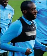  ?? AFP ?? Frozen out: Toure training yesterday