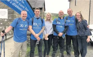  ??  ?? ●●The team and supporters from Grassroots Recruitmen­t; Rick Pennell, Theo Hall, Molly Marsden, Steven Byrne, Richard Brown and Caroline Patten