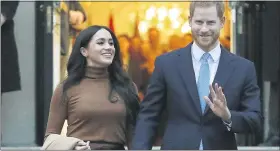  ?? FRANK AUGSTEIN ?? Prince Harry and Meghan, Duchess of Sussex