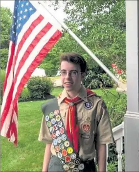  ?? COURTESY SCOUT TROOP 477 ?? Derek Morand of Leominster recently earned the rank of Eagle Scout.