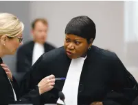  ?? (Bas Czerwinski/Pool) ?? PUBLIC PROSECUTOR Fatou Bensouda attends a trial at the Internatio­nal Criminal Court in The Hague in 2018.