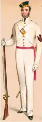  ??  ?? Sergeant-Major of the Grenadier Guards in summer undress