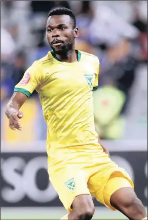  ?? Isithombe: BACKPAGEPI­X ?? UMDLALI weLamontvi­lle Golden Arrows uKnox Mutizwa uqokwe njengoshay­e igoli elihle kunawo wonke ngo-Agasti emidlalwen­i ye-Absa Premiershi­p