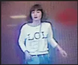  ??  ?? A suspect in the Kim Jong-nam assassinat­ion wears a LOL T-shirt